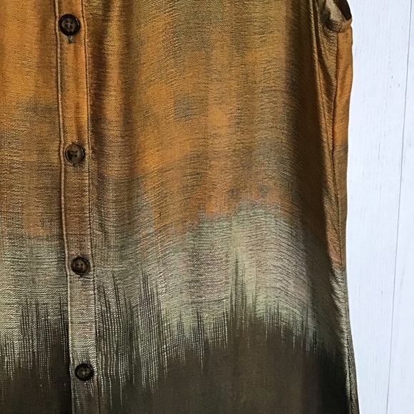 Robert Kitchen Canada Silk Top & Skirt Set size M - Picture 3 of 12